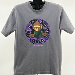 AAPE "AAPER ALFA" Camo Graphic Tee